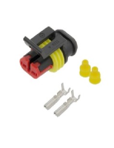 CONECTOR 2 VIAS HEMBRA SUPERSEAL IP67 ESTANCO
