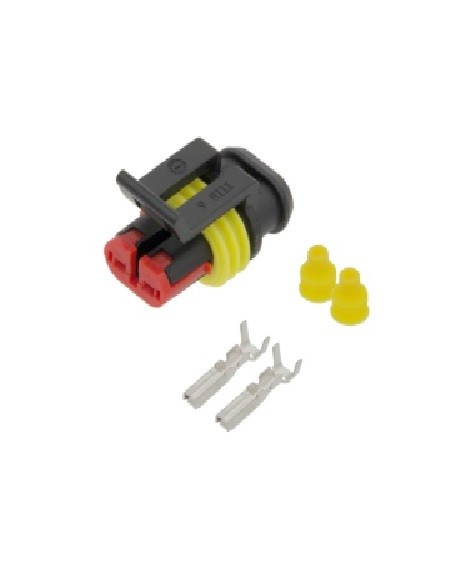 CONECTOR 2 VIAS HEMBRA SUPERSEAL IP67 ESTANCO