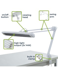 LAMPARA DE ESCRITORIO 3X14W 2