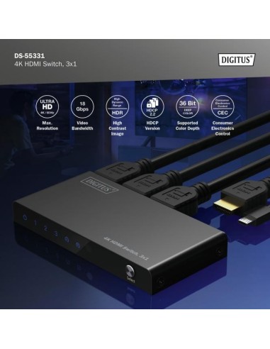 Switch 4k HDMI, 3x1