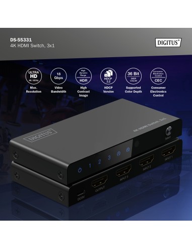 Switch 4k HDMI, 3x1