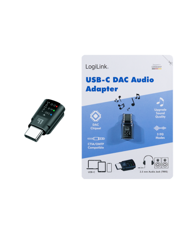 Adaptador audio USB-C a Jack  3.5mm