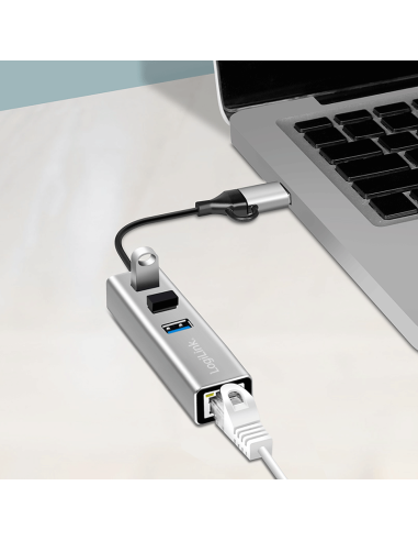 Hub 3x USB+RJ45 / USB-C