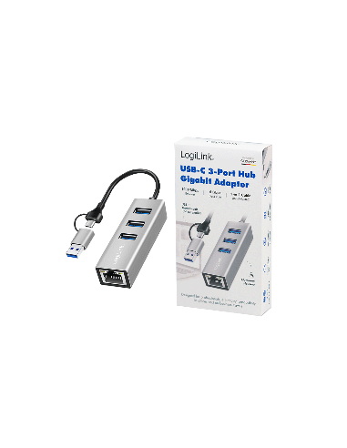 Hub 3x USB+RJ45 / USB-C