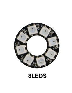 ARO DE 8 LEDs 5050 RGB NEOPIXEL 5VCC WS2812B