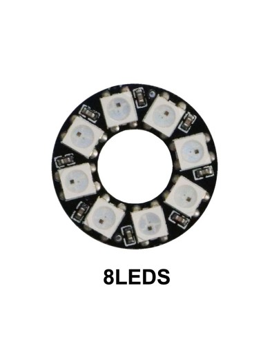 ARO DE 8 LEDs 5050 RGB NEOPIXEL 5VCC WS2812B