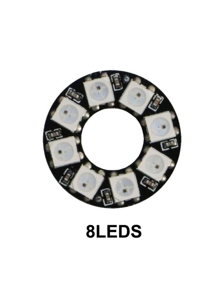ARO DE 8 LEDs 5050 RGB NEOPIXEL 5VCC WS2812B