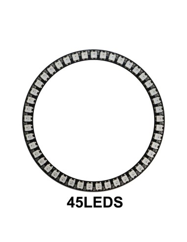 ARO de 45 LEDs NEOPIXEL RGB WS2812B 5V