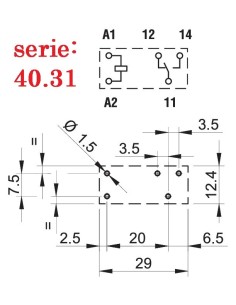 RELE FINDER SPDT  9VDdc 10A 2
