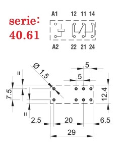 RELE FINDER SPDT 12VDC 16A 2