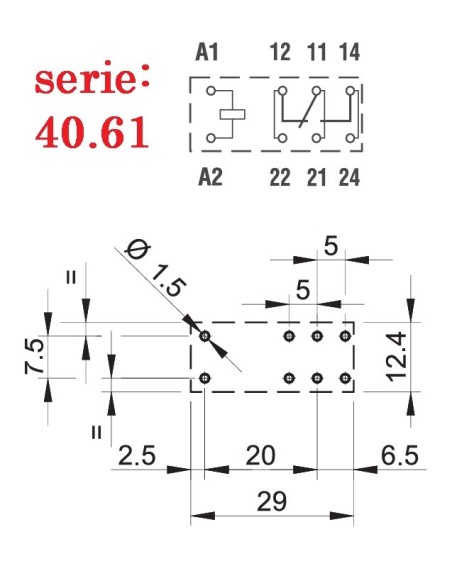 RELE FINDER SPDT 230Vac 16A