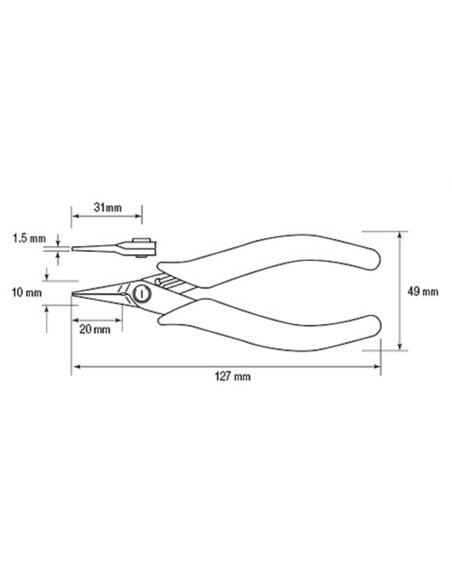 ALICATE JBC PINZA PUNTA PLANA