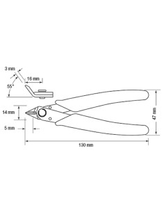 ALICATE CORTE ANGULO 55º 2