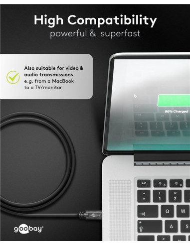 Cable USB-C 3.2 M/M 0.50mts