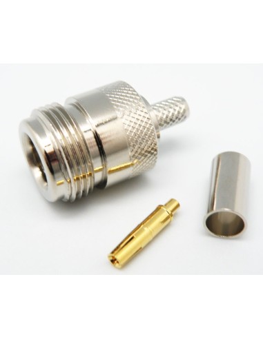 CONECTOR "N" HEMBRA AEREA CRIMPAR