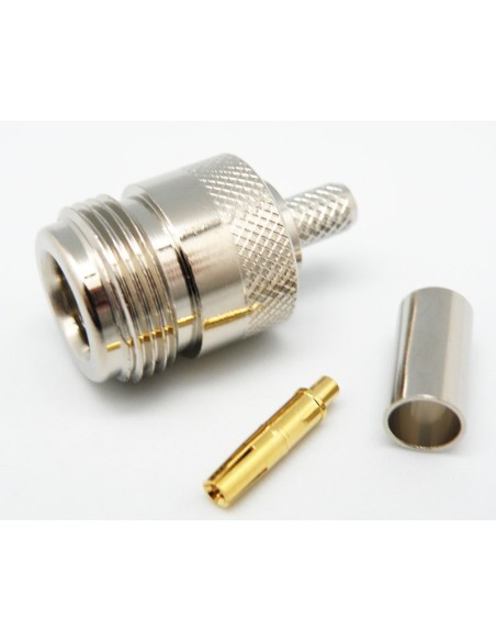 CONECTOR "N" HEMBRA AEREA CRIMPAR