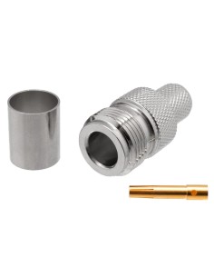 CONECTOR "N" HEMBRA CRIMPAR RG-214