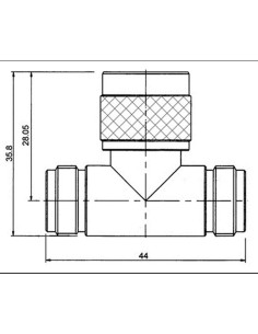 ADAPTADOR "N" MACHO- 2 HEMBRA 2