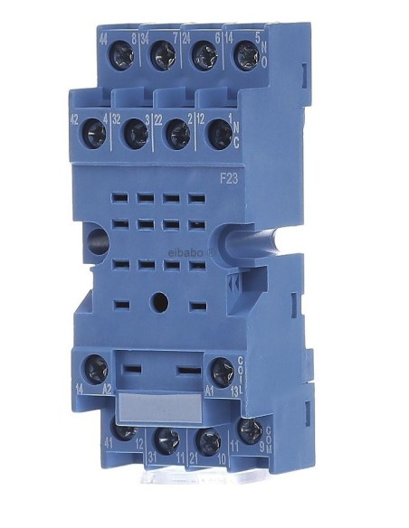 ZOCALO RELE 4 C.C. CARRIL DIN PARA LA SERIE 55.34 & 55.32