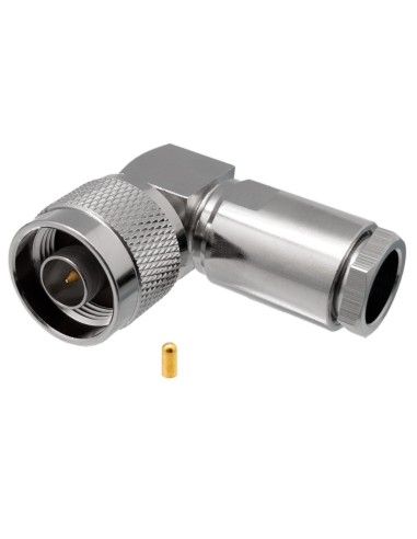 N MACHO ACODADO CABLE RG8/RG213