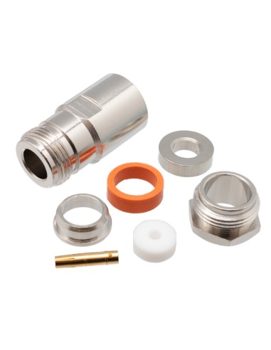 CONECTOR "N" HEMBRA AEREA RG8-213 PARA SOLDAR