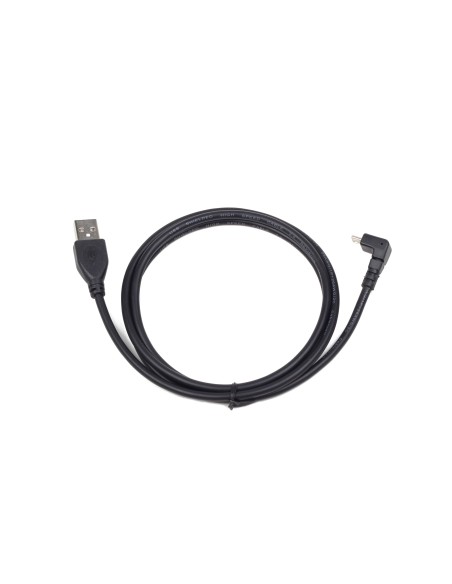 CABLE USB A MICRO USB B ACODADO 1.80MTS.