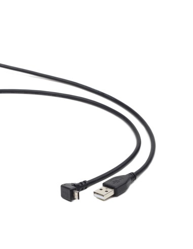 CABLE USB A MICRO USB B ACODADO 1.80MTS.