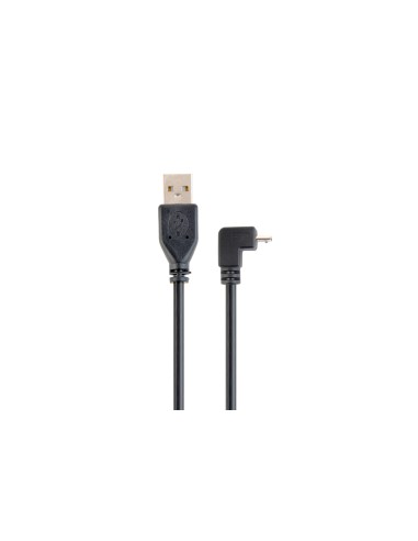 CABLE USB A MICRO USB B ACODADO 1.80MTS.
