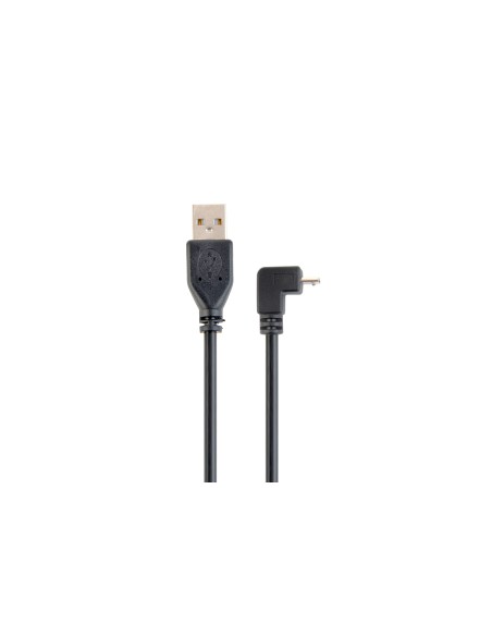 CABLE USB A MICRO USB B ACODADO 1.80MTS.