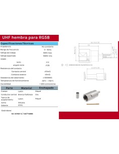CONECTOR FME MACHO CRIMPAR RG174 2