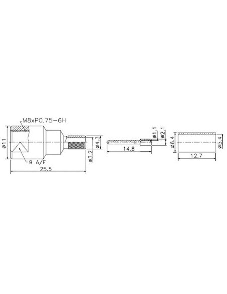 CONECTOR FME MACHO CRIMPAR RG58