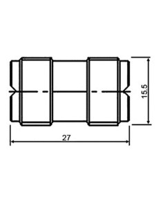 ADAPTADOR UHF HEMBRA - HEMBRA 2