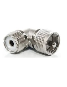 ADAPTADOR  "UHF" MACHO-HEMBRA  ACODADO