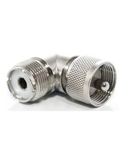 ADAPTADOR  "UHF" MACHO-HEMBRA  ACODADO