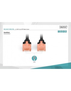 Latiguillo CAT 6 U-UTP, longitud 0,50 m, color negro 2