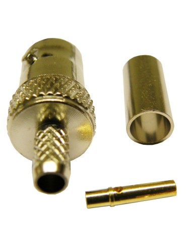 CONECTOR HEMBRA BNC AEREA CRIMPAR RG-58