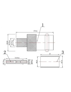 CONECTOR BNC HEMBRA CRIMPAR RG59 CHASIS 2