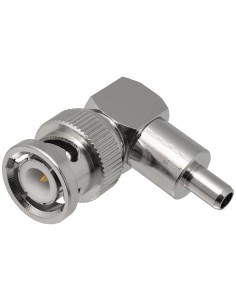 CONECTOR BNC MACHO ACODADO CRIMPAR RG58
