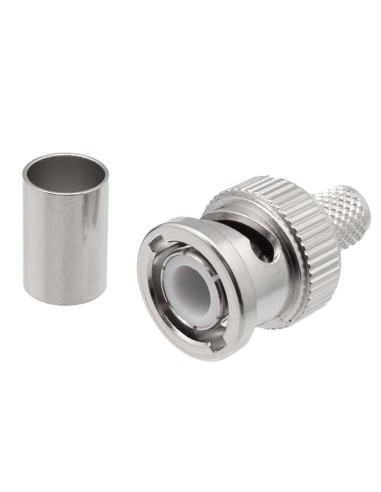 CONECTOR BNC MACHO CRIMPAR RG6 PARA CABLES