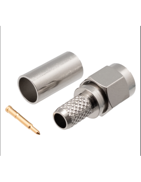 CONECTOR  SMA MACHO CRIMPAR RG58