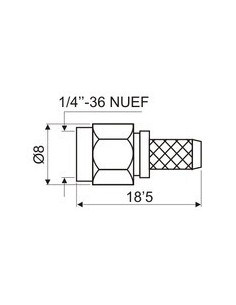 CONECTOR SMA MACHO CRIMPAR RG-58 2