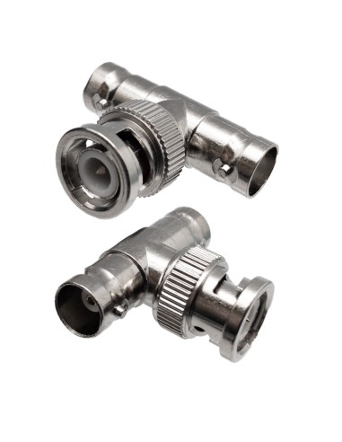 ADAPTADOR "T" BNC MACHO A 2 BNC H