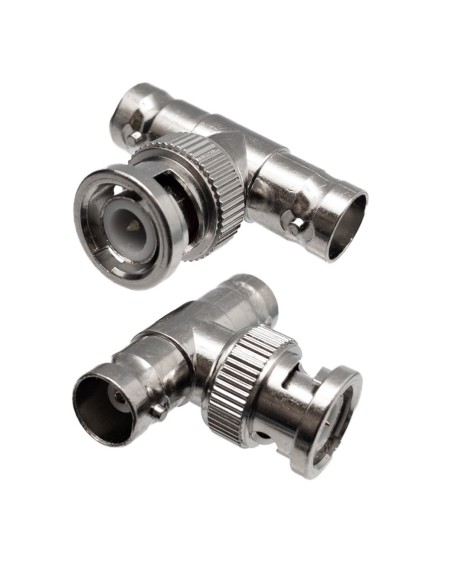 ADAPTADOR "T" BNC MACHO A 2 BNC H