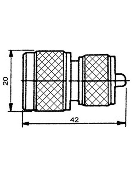 ADAPTADOR N MACHO - UHF MACHO