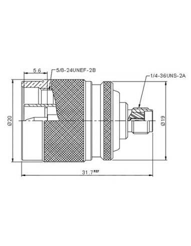 ADAPATADOR N MACHO - SMA HEMBRA