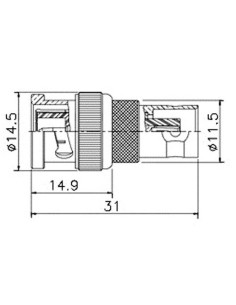 ADAPTADOR TNC MACHO-BNC HEMBRA 2