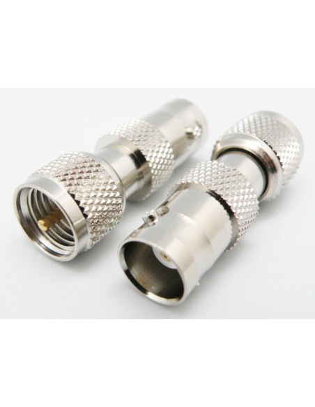 ADAPTADOR MINI-UHF MACHO - BNC HEMBRA