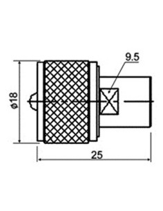 ADAPTADOR FME MACHO- UHF MACHO 2