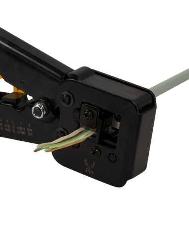 CRIMPADORA RJ11/12/45 CABLE PASANTE