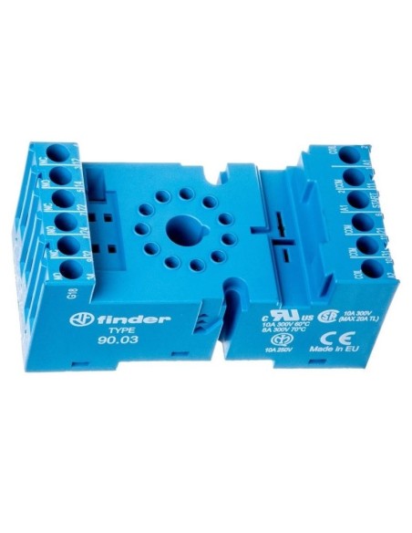 ZOCALO UNDECAL 3CC PARA CARRIL DIN 10A 250V FINDER